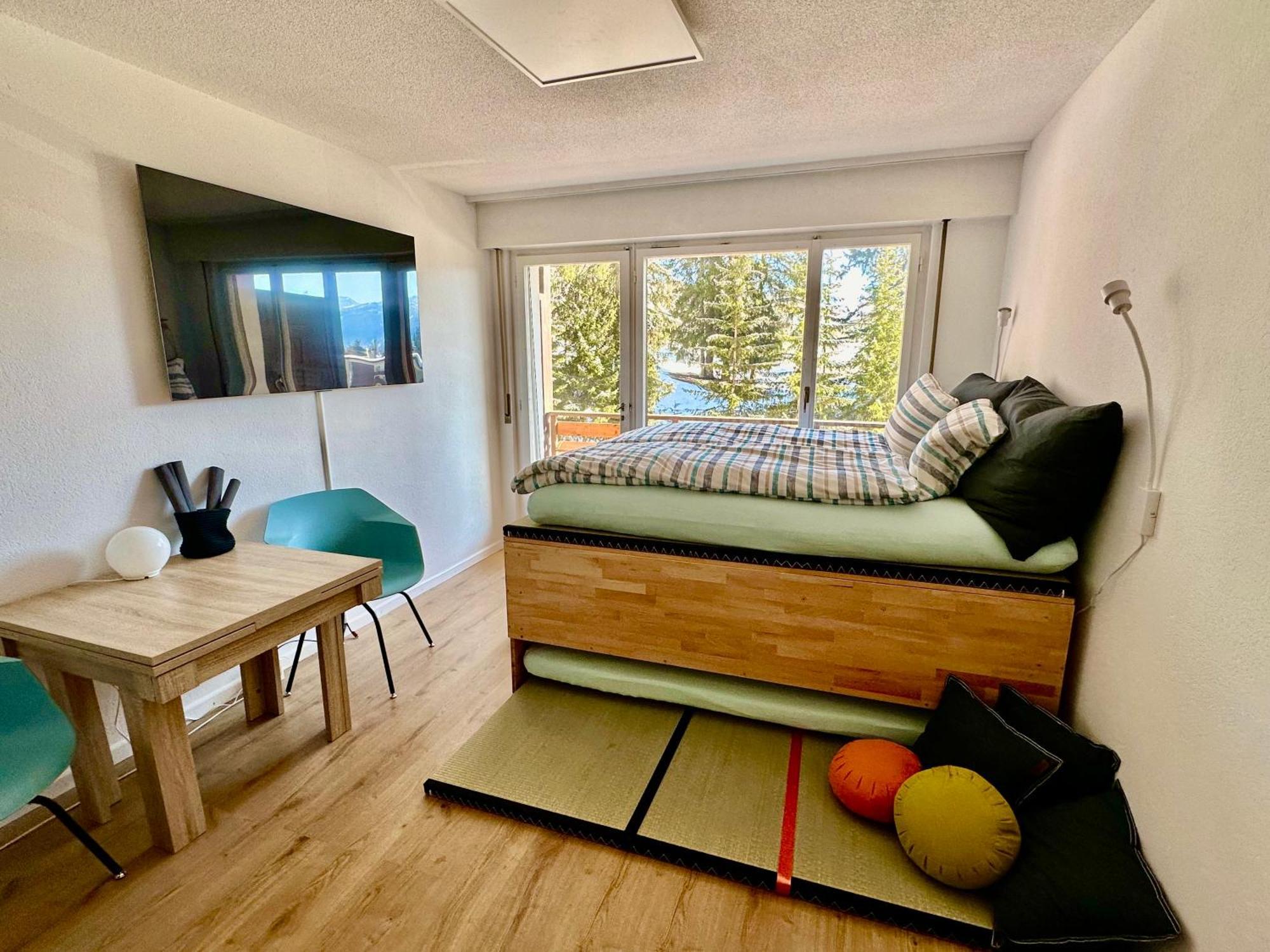 Studio Serenity, 4 Min Walk To Center! Crans-Montana Exterior foto